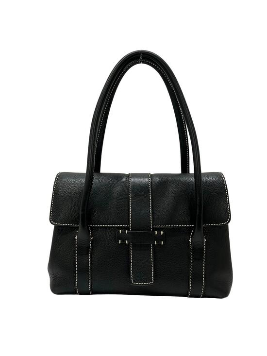 Loro Piana Handbags - Loro Piana Black Leather Shoulder Bag #279445L62B